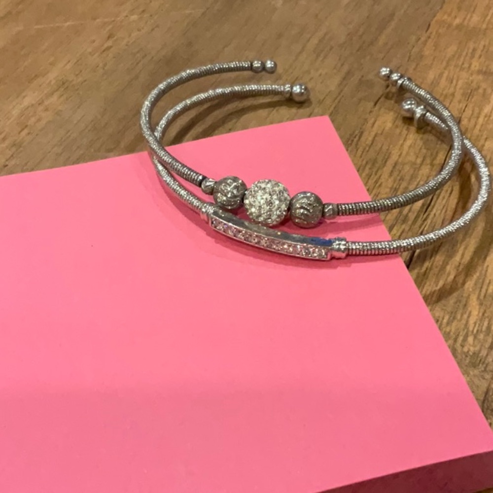 Cute Silver Stackable Bracelets - Picture 4 of 5